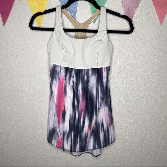 Lululemon Venus Tank White/Pink | 4 - Picture 2 of 4